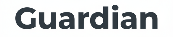 kan je het Logo Guardian maken in Png zonder achtergrond. logo moet alleen tekst zijn 